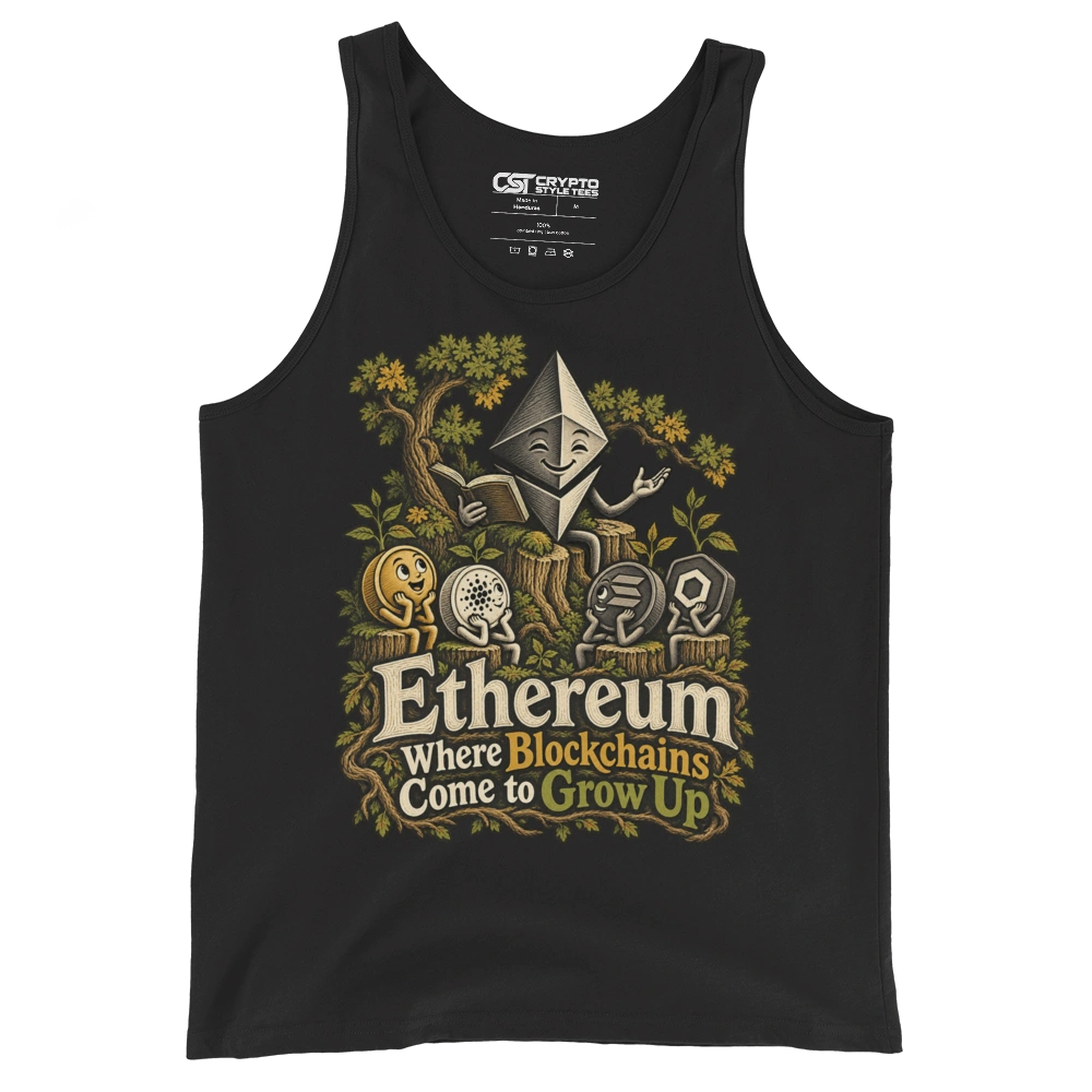 Ethereum Where Blockchains Come to Grow Up Tank Top