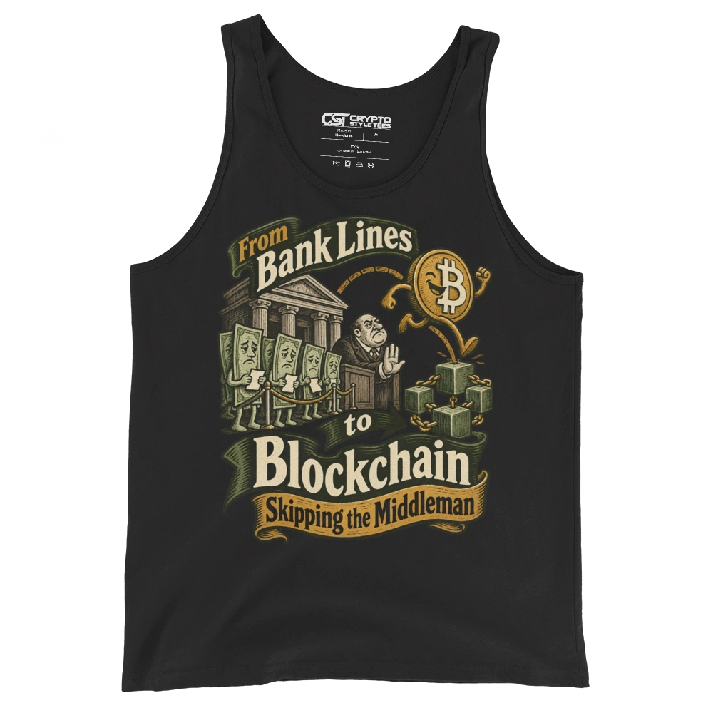 From Bank Lines to Blockchain Skipping the Middleman Tank Top in Black