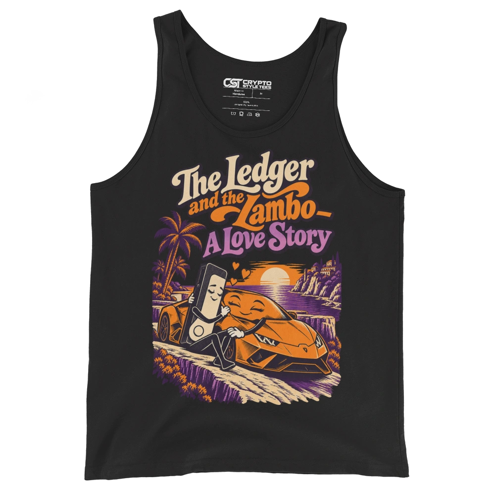 The Ledger and the Lambo – A Love Story Tank Top in Black