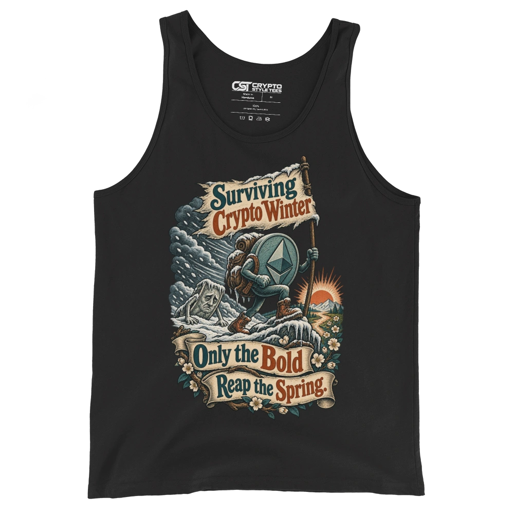 Surviving Crypto Winter Only the Bold Reap the Spring. Tank Top