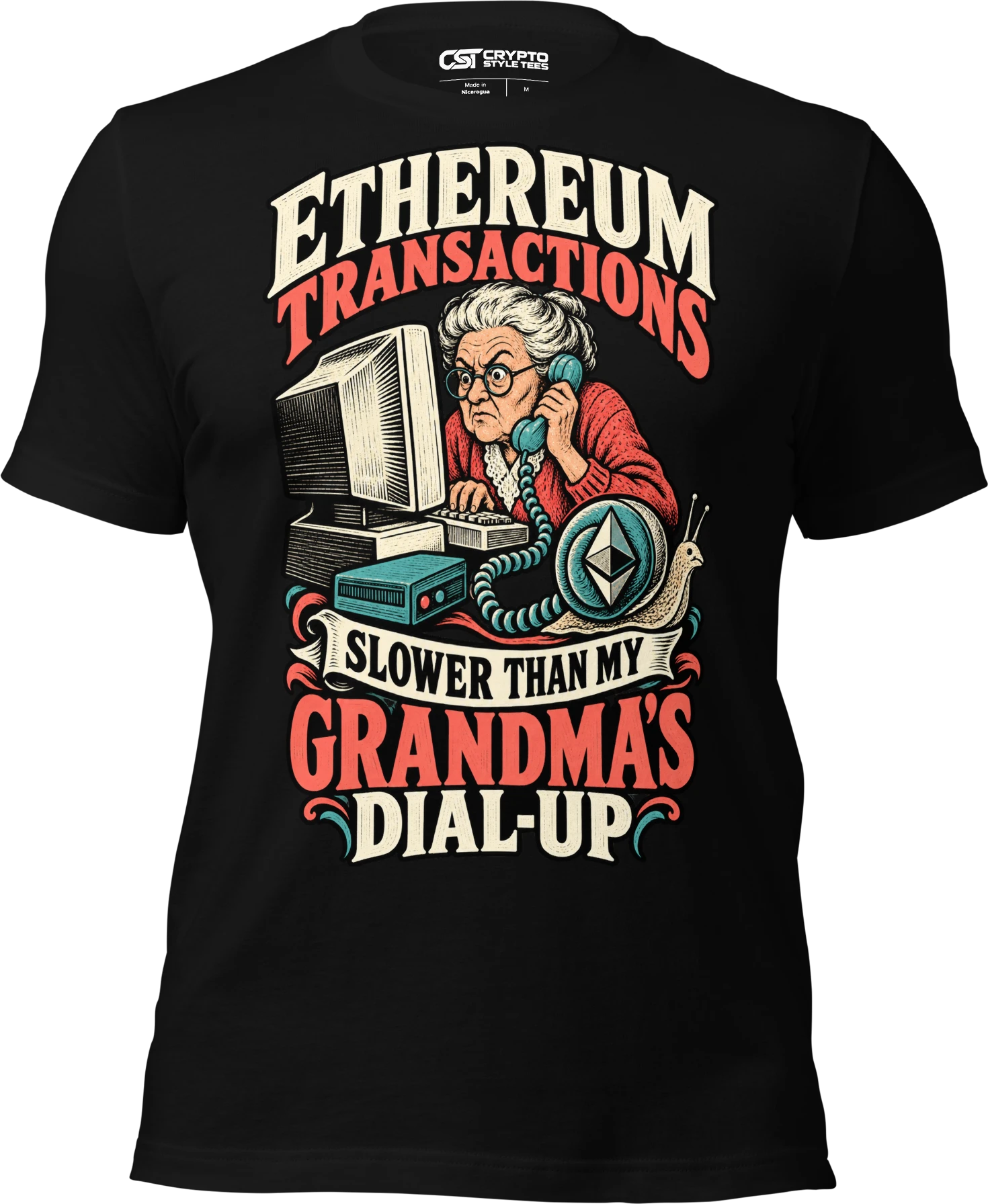 Ethereum Transactions Slower Than My Grandma’s Dial-Up T Shirt