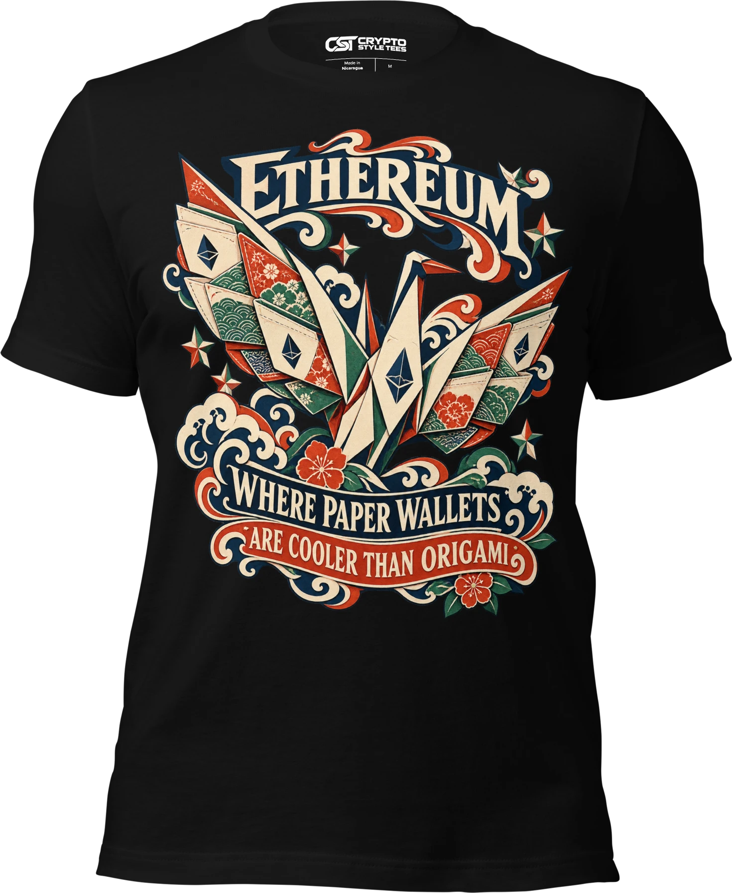 Ethereum Where Paper Wallets Are Cooler Than Origami T Shirt