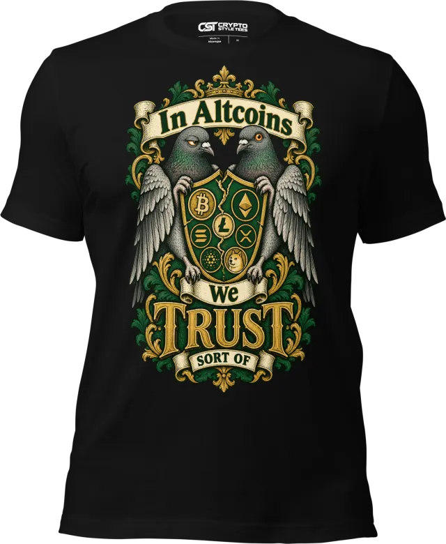 In Altcoins We Trust Sort Of T Shirt in Black