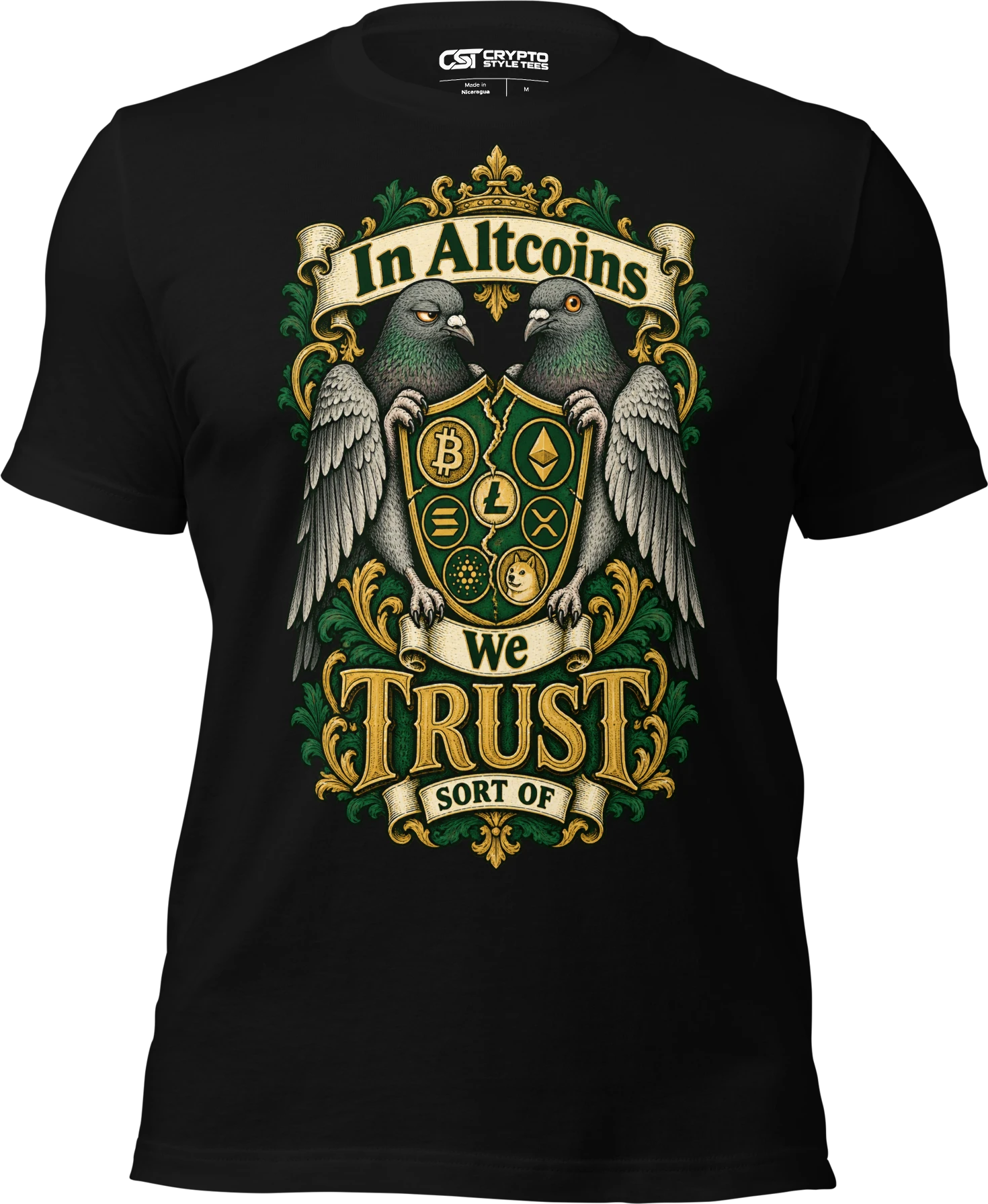 In Altcoins We Trust Sort Of T Shirt in Black