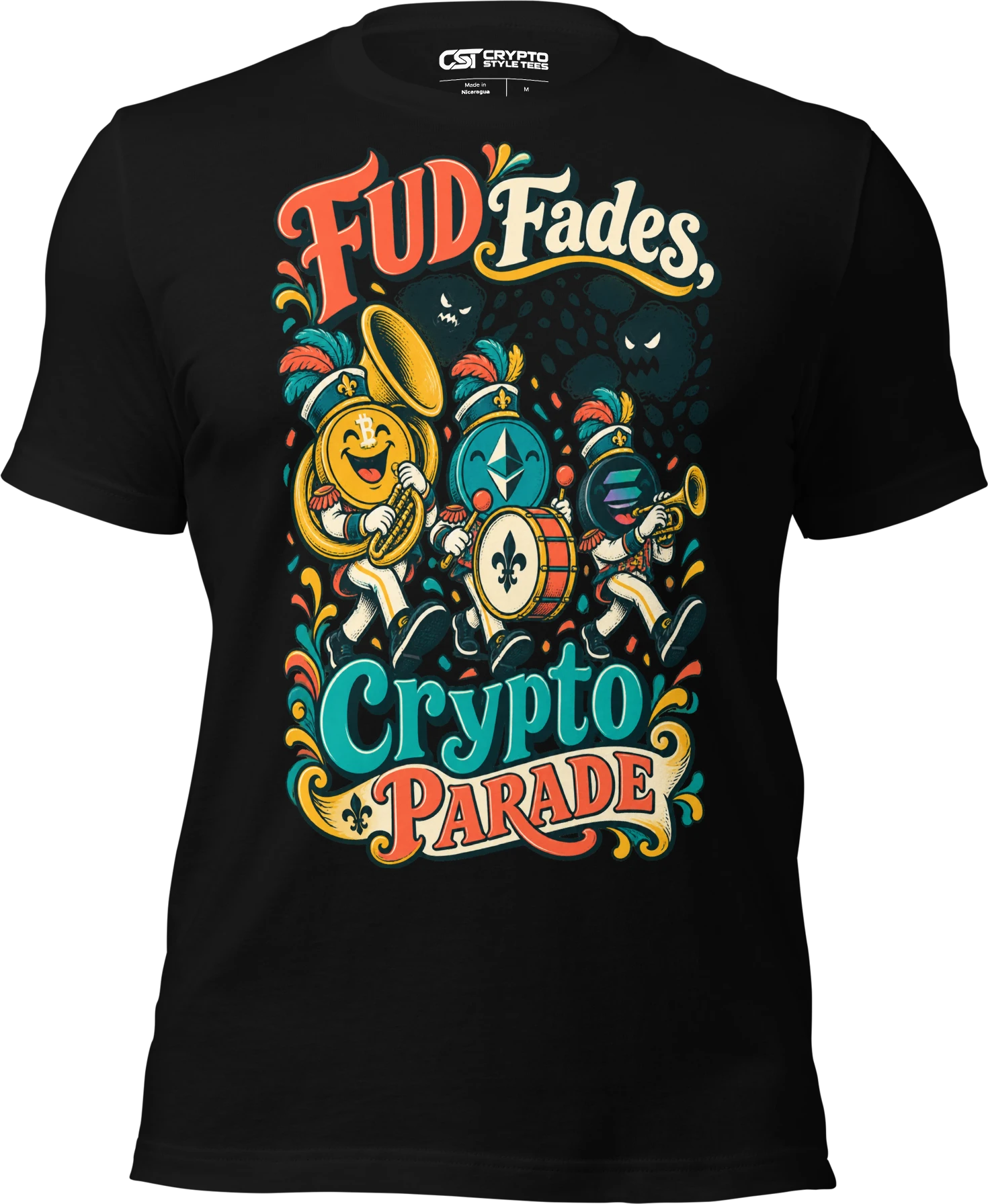FUD Fades, Crypto Parade T Shirt