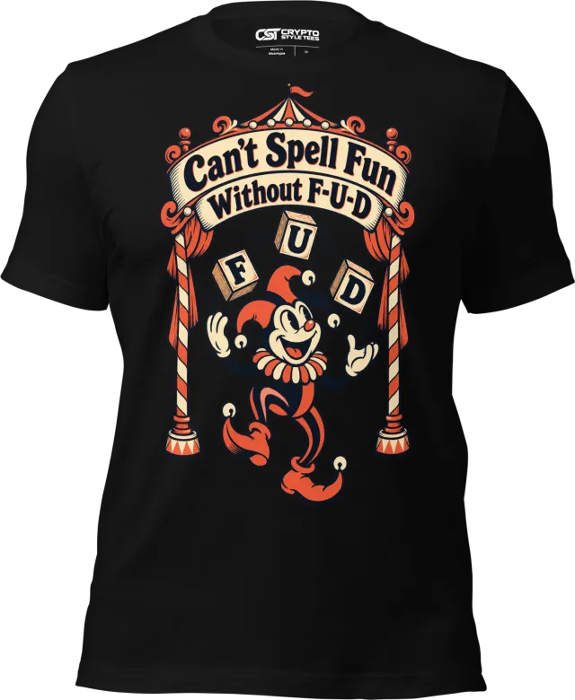Can’t Spell Fun Without F-U-D T Shirt in Black