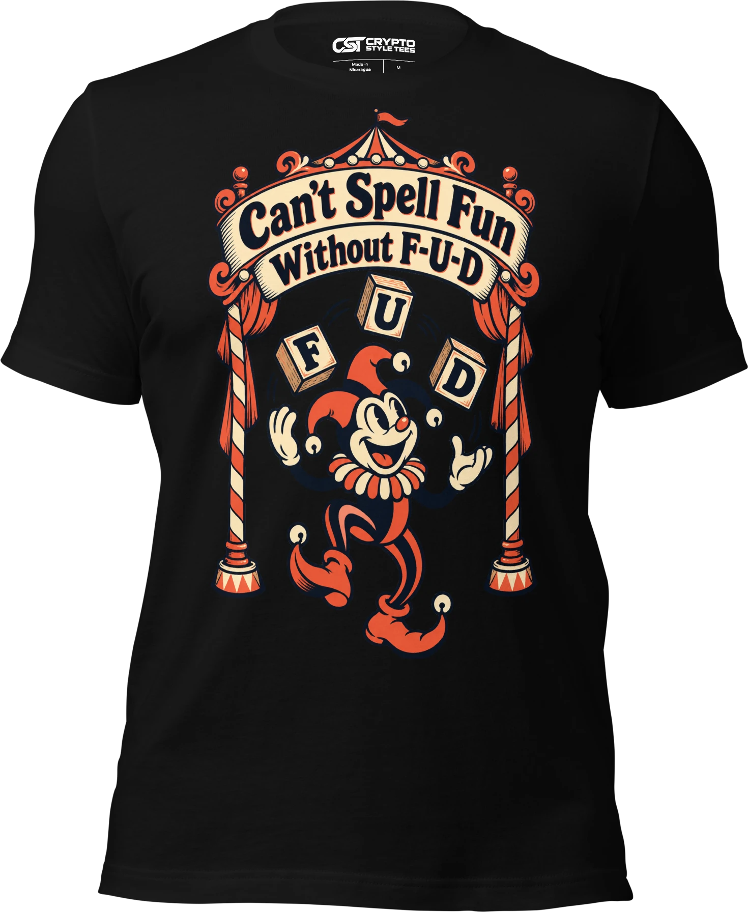 Can’t Spell Fun Without F-U-D T Shirt in Black