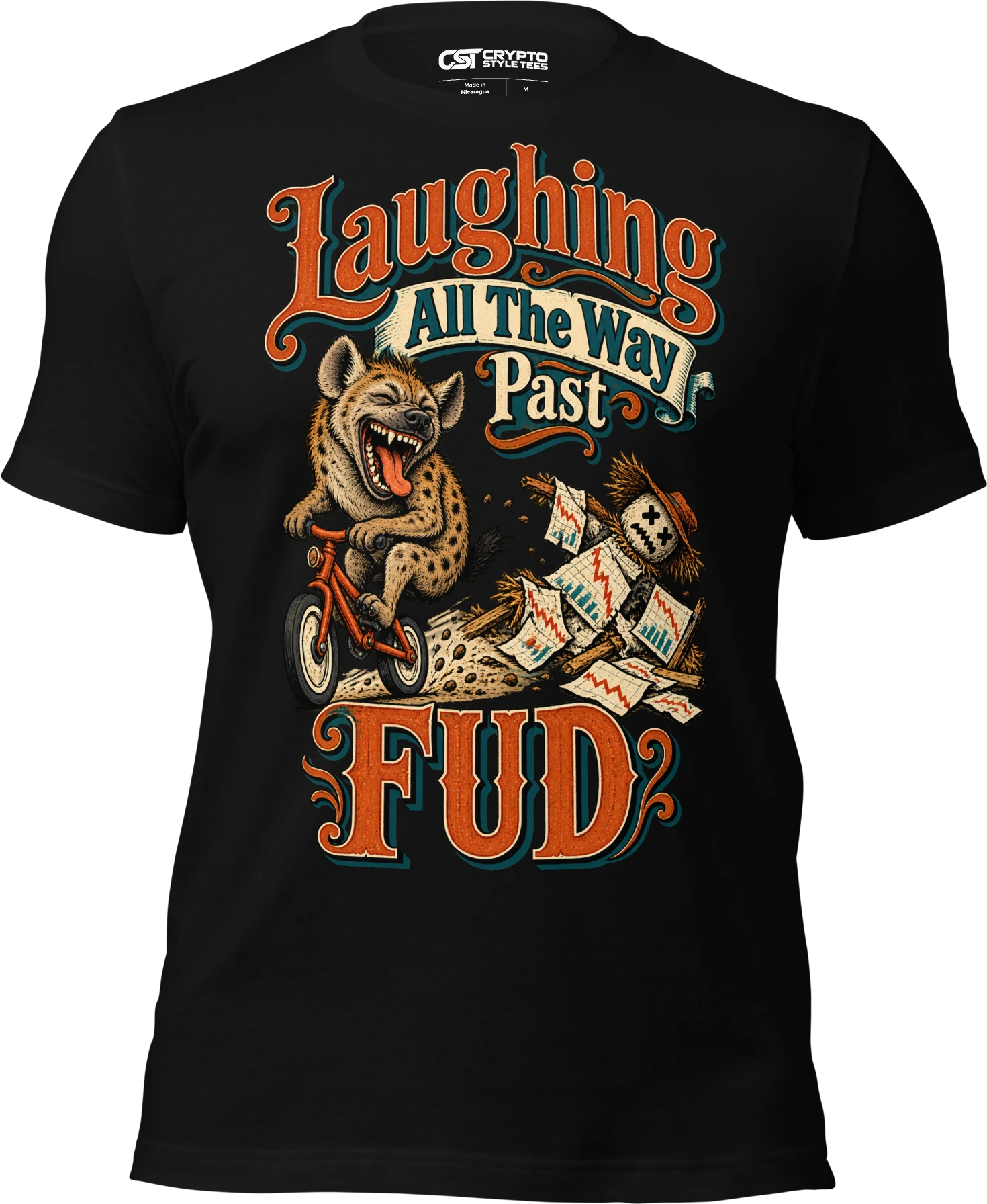 Laughing All The Way Past FUD T Shirt in Black