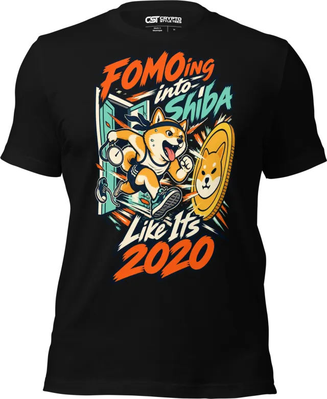 FOMOing into Shiba Like Its 2020 T Shirt in Black