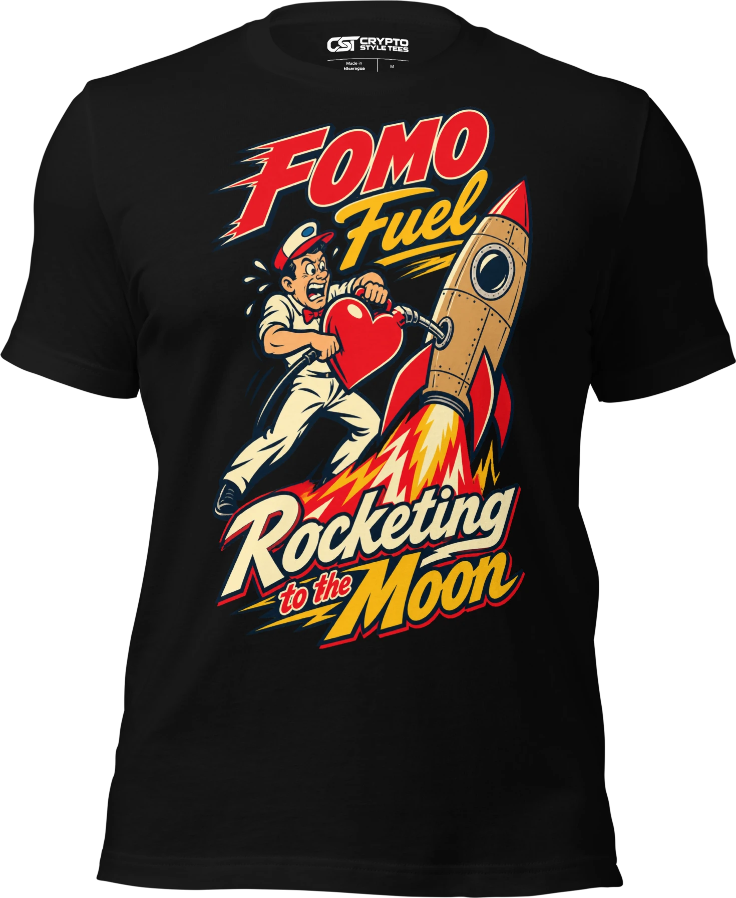 FOMO Fuel Rocketing to the Moon T Shirt