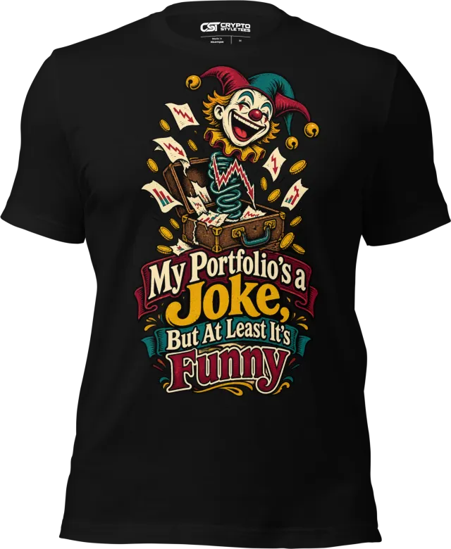 My Portfolio’s a Joke, But At Least It’s Funny T Shirt in Black
