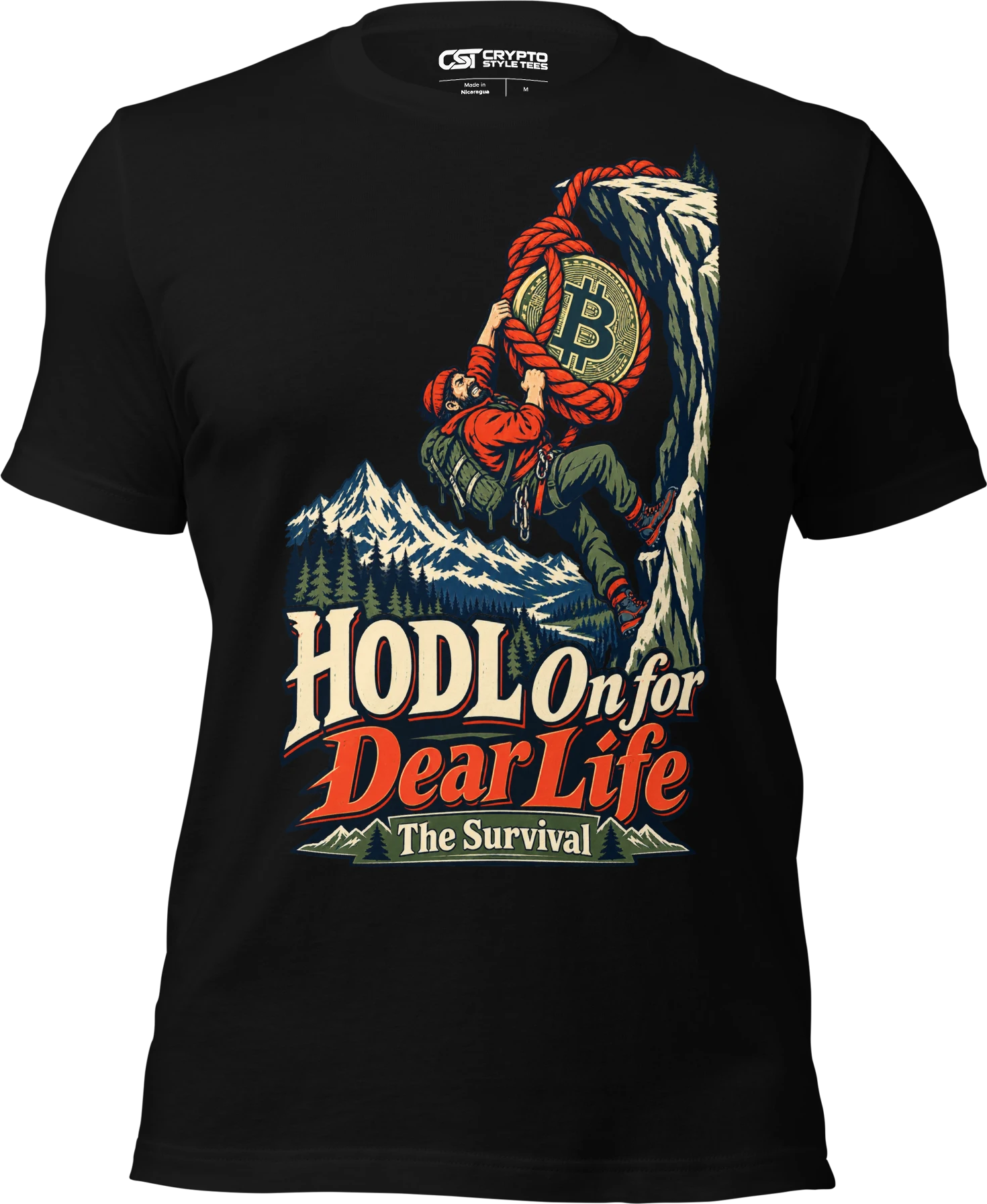 HODL On for Dear Life The Survival T Shirt