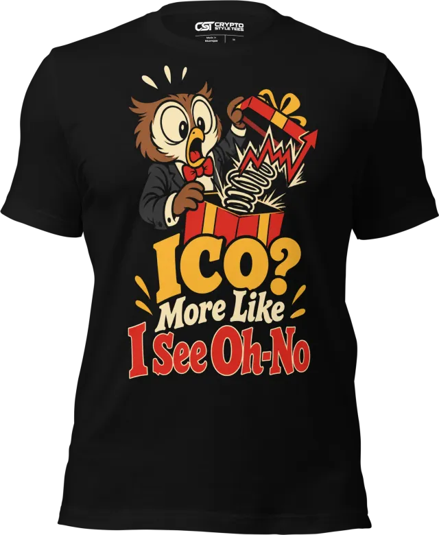 ICO? More Like I See Oh-No T Shirt in Black