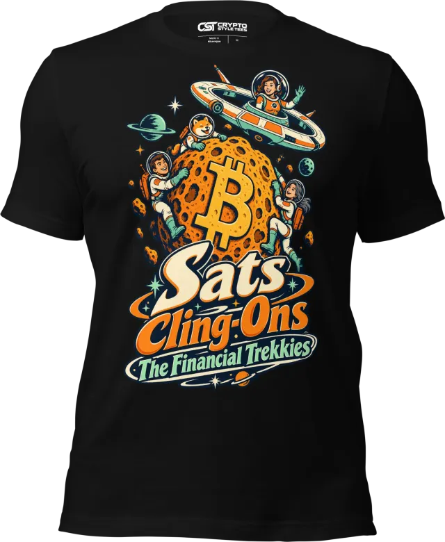 Sats Cling-Ons The Financial Trekkies T Shirt in Black