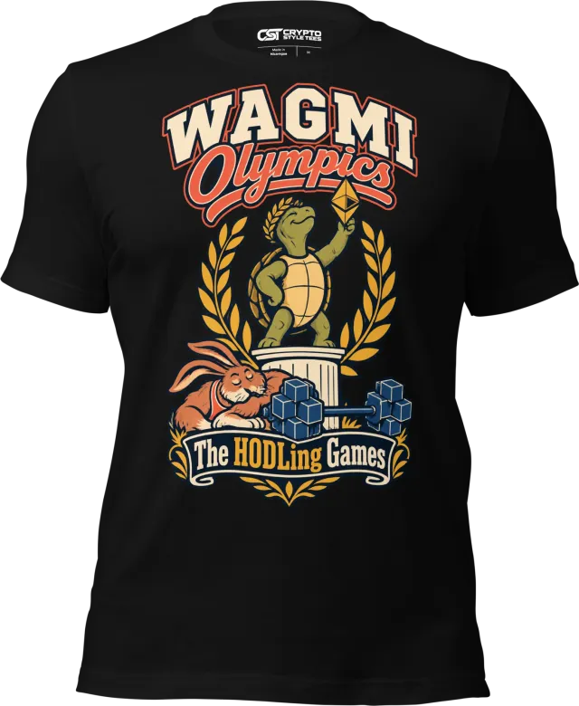 WAGMI Olympics The HODLing Games T Shirt in Black