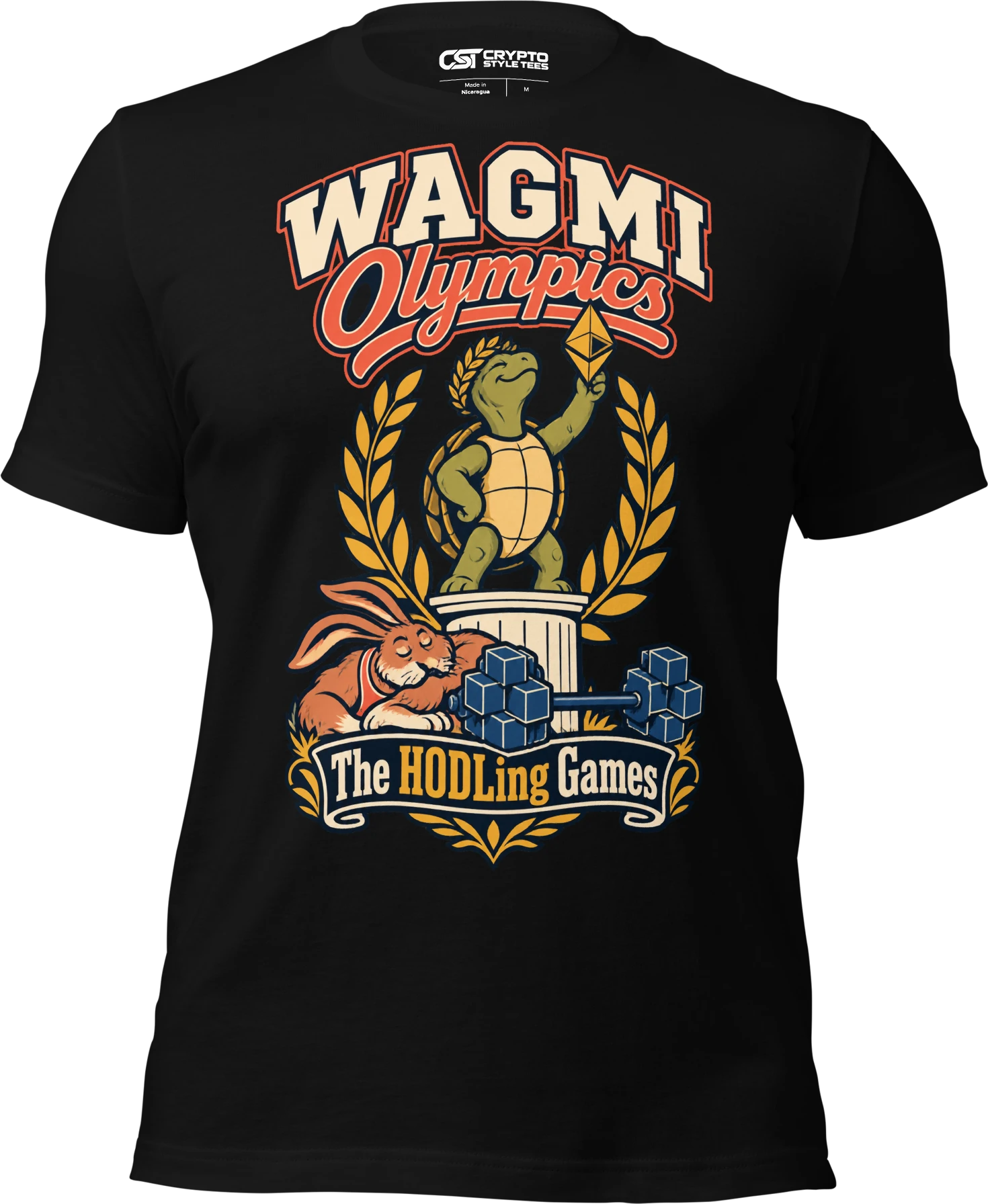 WAGMI Olympics The HODLing Games T Shirt in Black