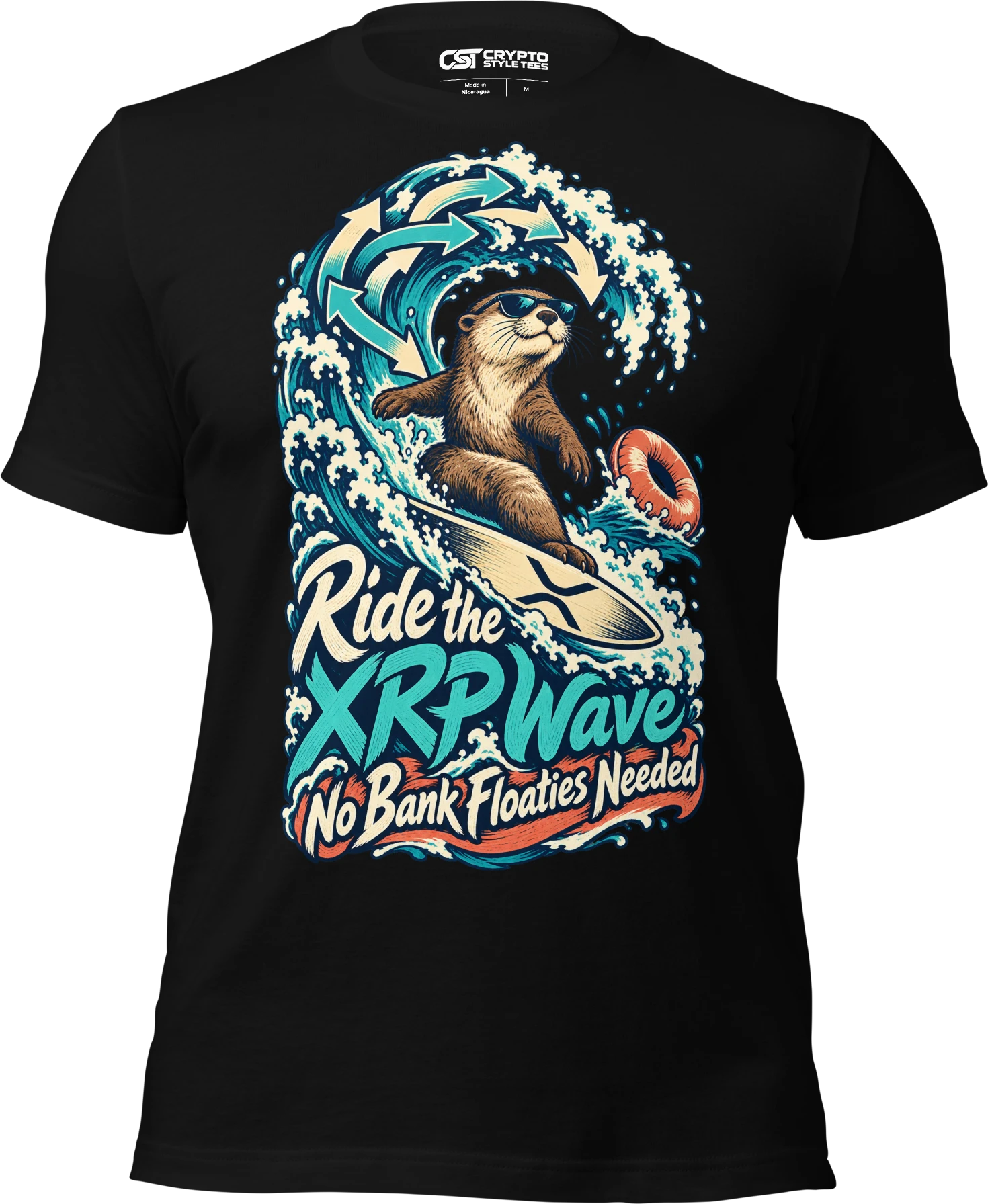 Ride the XRP Wave No Bank Floaties Needed T Shirt