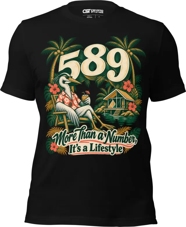 589 More Than a Number, It’s a Lifestyle T Shirt in Black