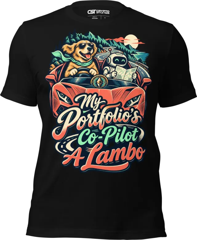 My Portfolio’s Co-Pilot A Lambo T Shirt in Black