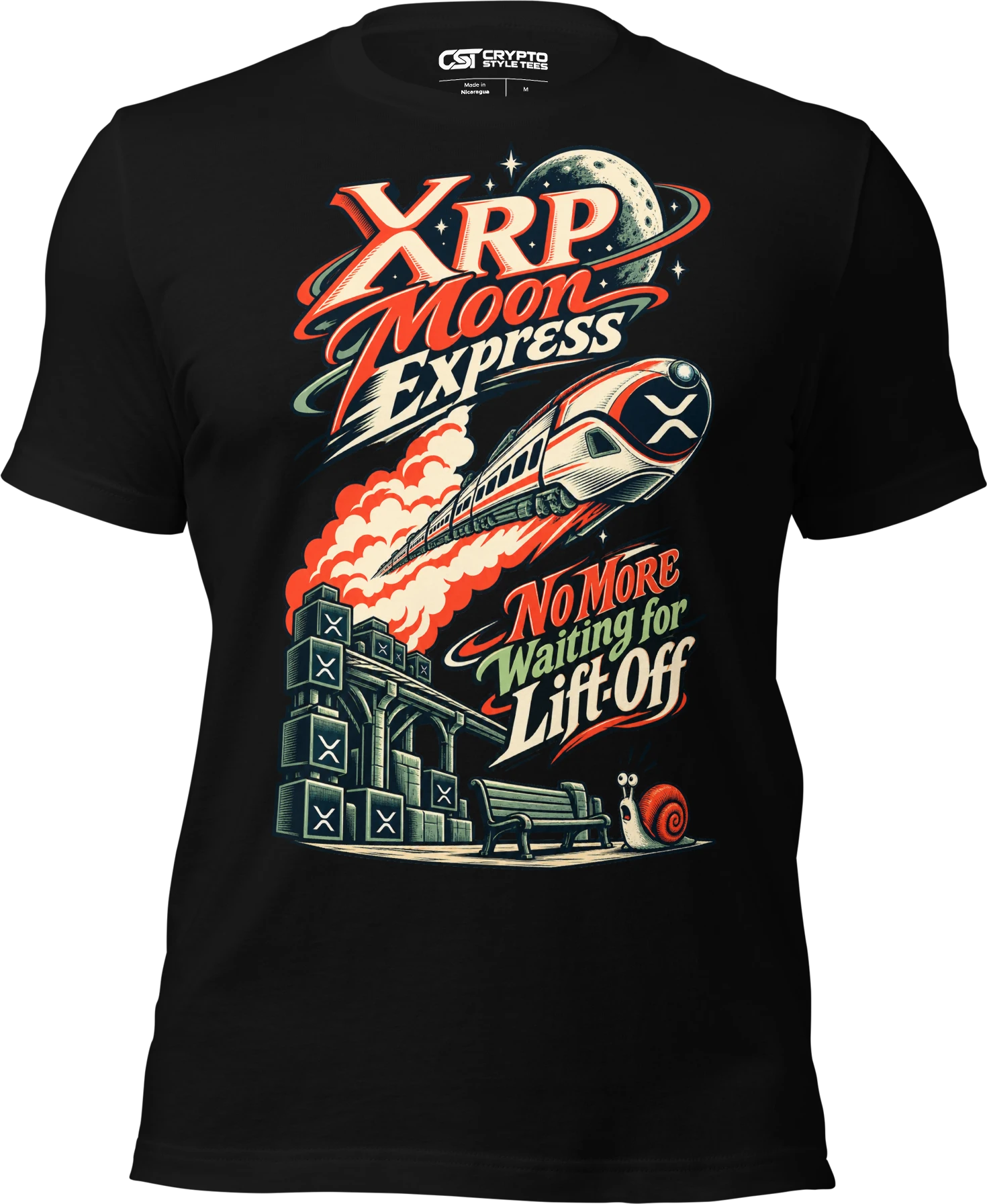 XRP Moon Express No More Waiting for Lift-Off T Shirt