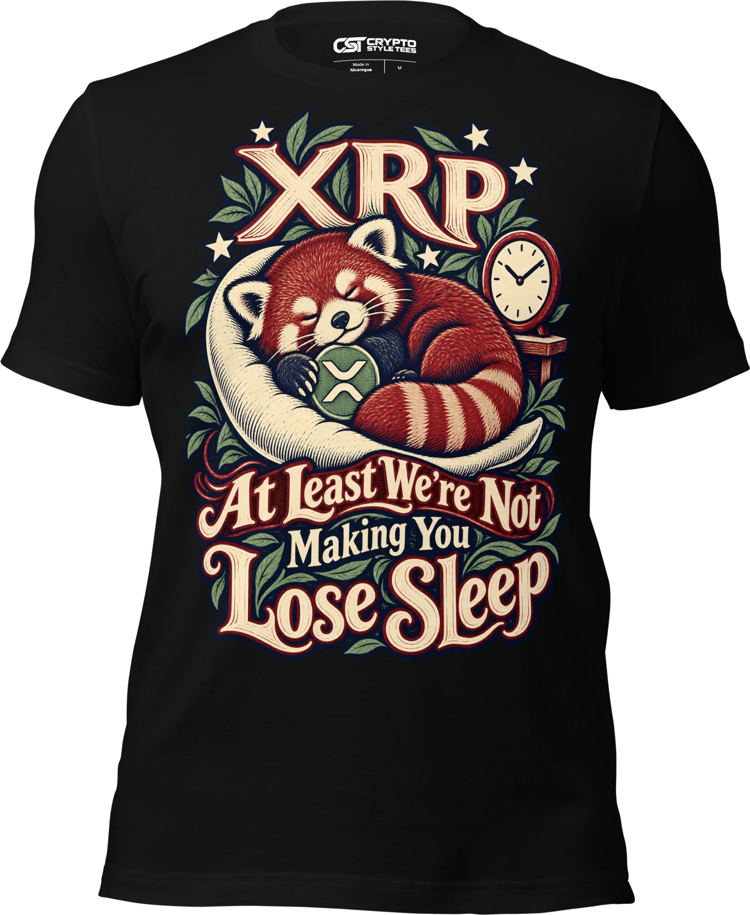 XRP At Least We’re Not Making You Lose Sleep T Shirt in Black