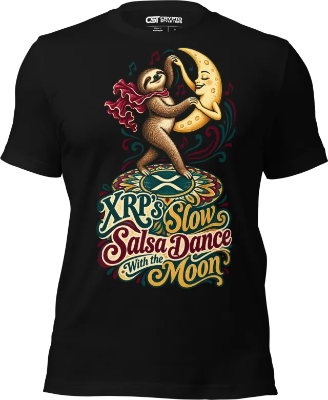 XRP’s Slow Salsa Dance With the Moon T Shirt in Black