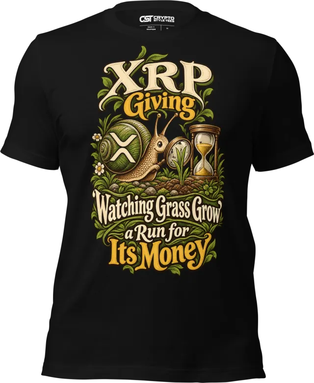 XRP Giving ‘Watching Grass Grow’ a Run for Its Money T Shirt in Black