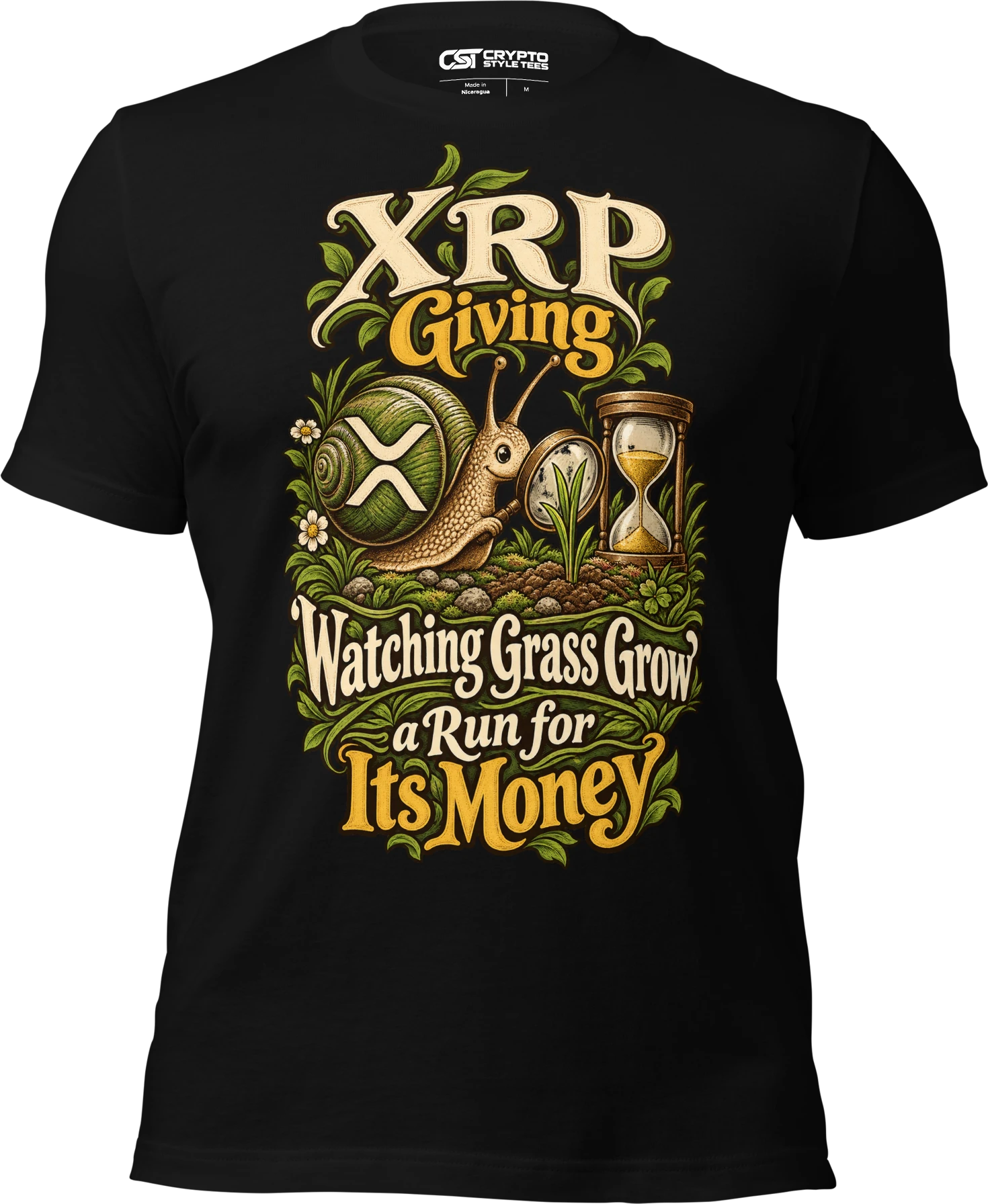 XRP Giving ‘Watching Grass Grow’ a Run for Its Money T Shirt in Black