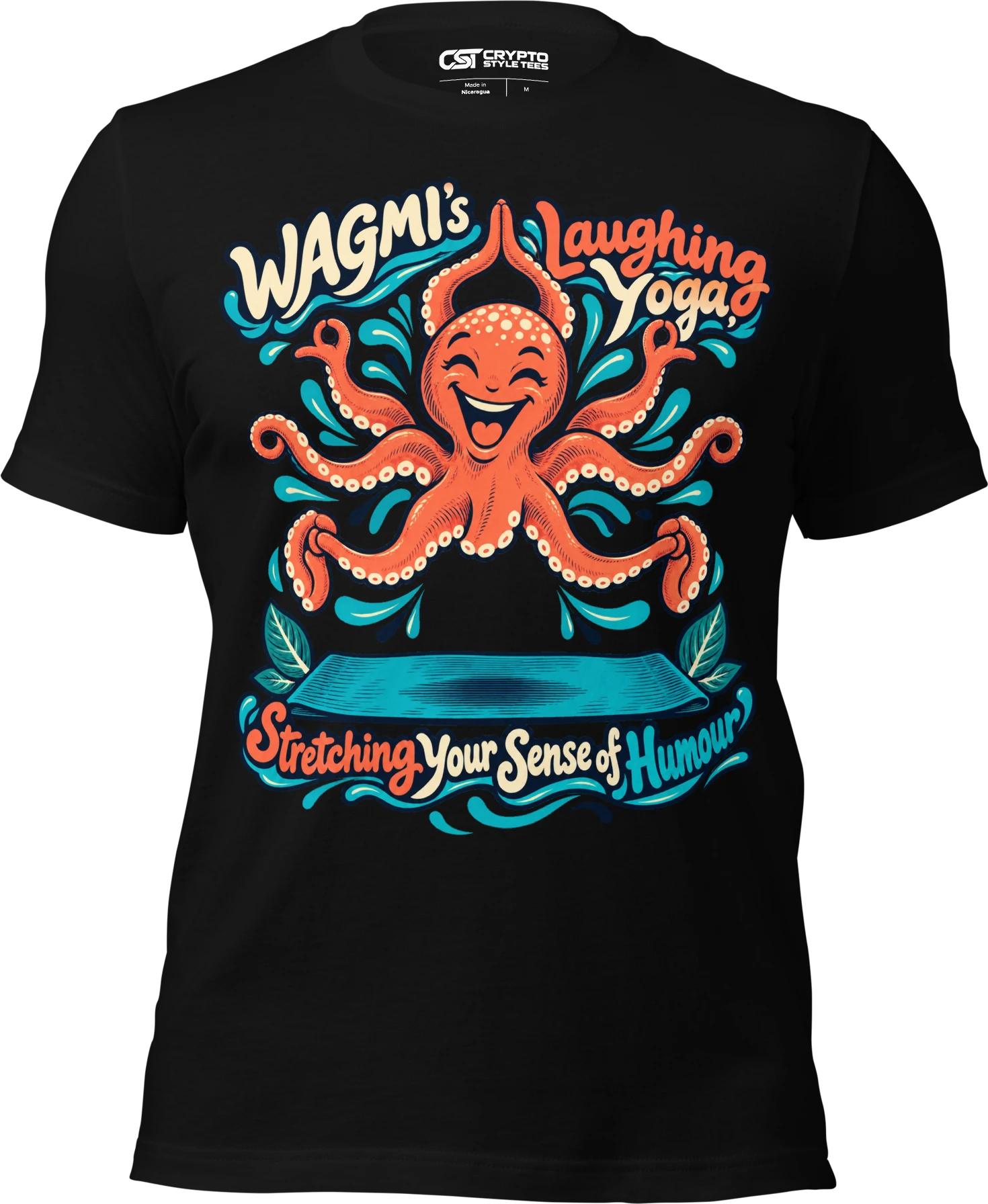 WAGMI’s Laughing Yoga, Stretching Your Sense of Humour T Shirt