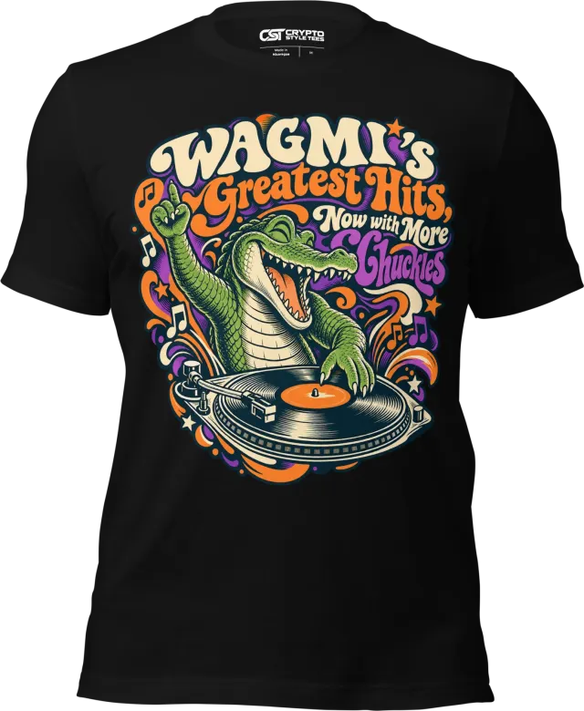 WAGMI’s Greatest Hits, Now with More Chuckles T Shirt in Black