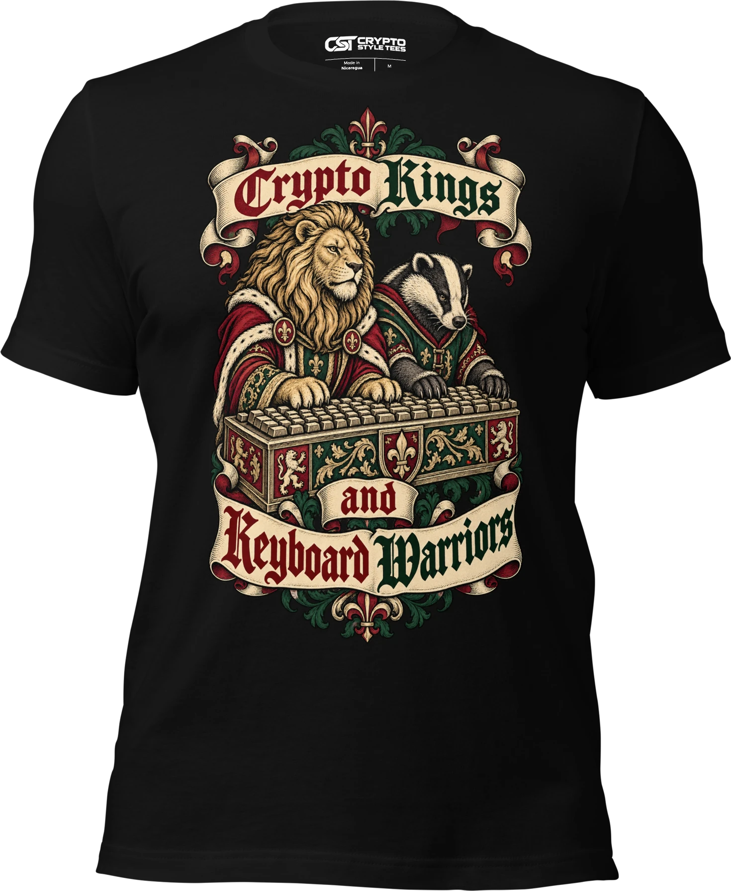 Crypto Kings and Keyboard Warriors T Shirt in Black