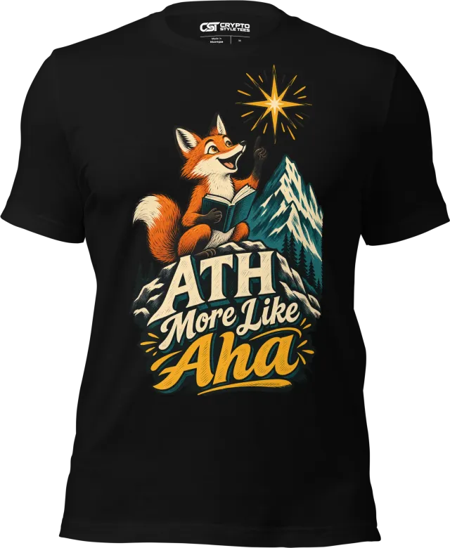 ATH More Like Aha T Shirt in Black