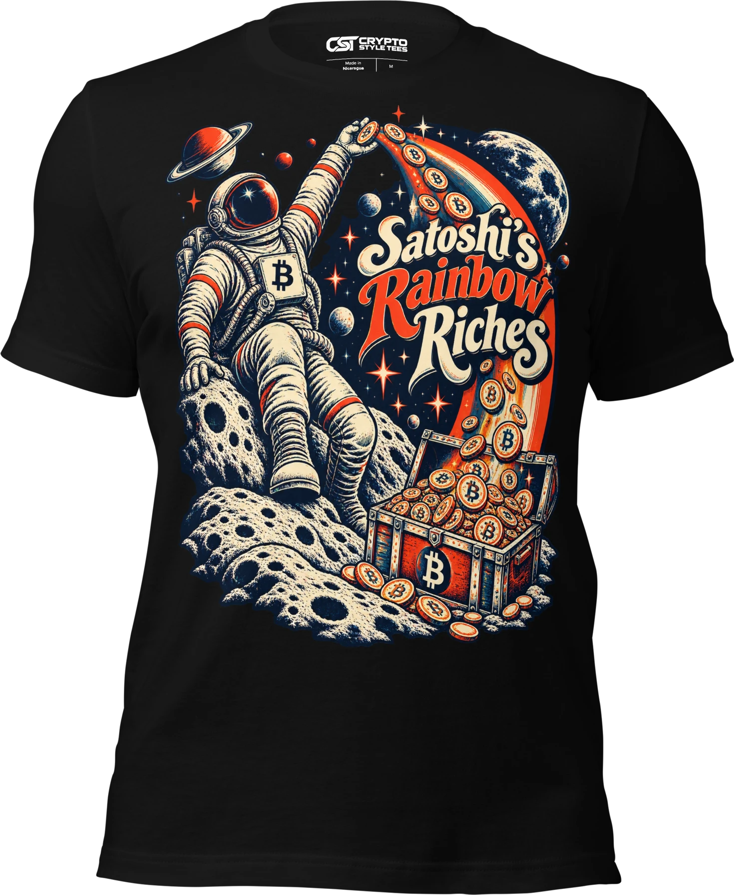 Satoshi’s Rainbow Riches T Shirt