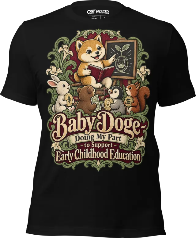 Baby Doge – Doing My Part to Support Early Childhood Education T Shirt in Black