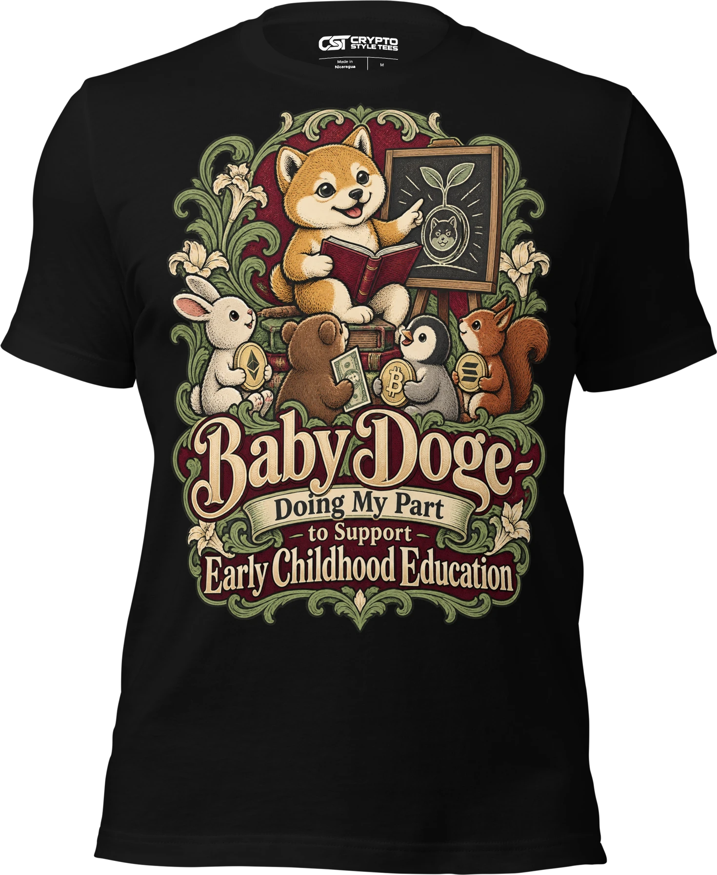 Baby Doge – Doing My Part to Support Early Childhood Education T Shirt in Black