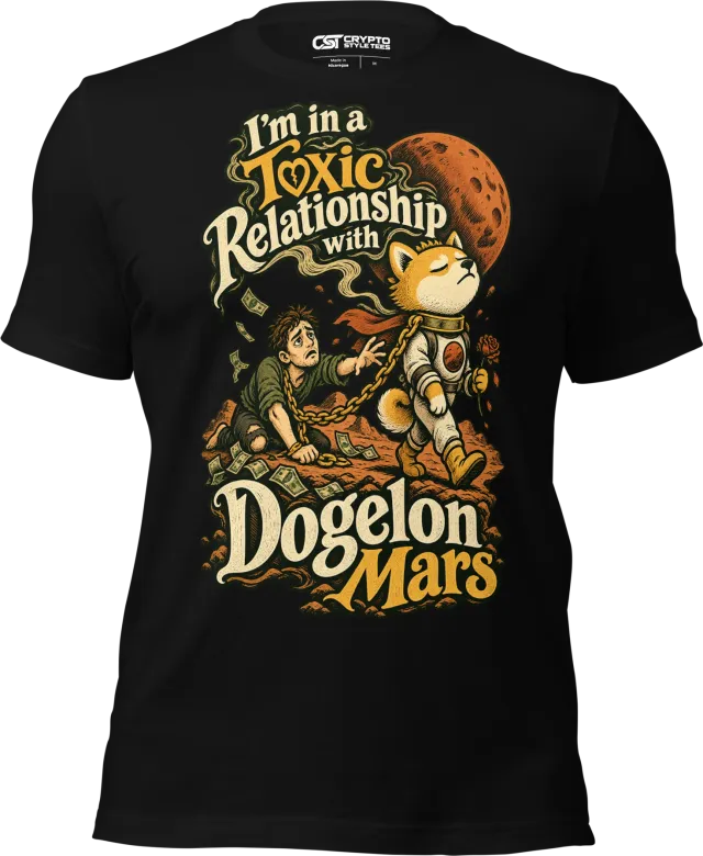 I’m in a Toxic Relationship with Dogelon Mars T Shirt in Black