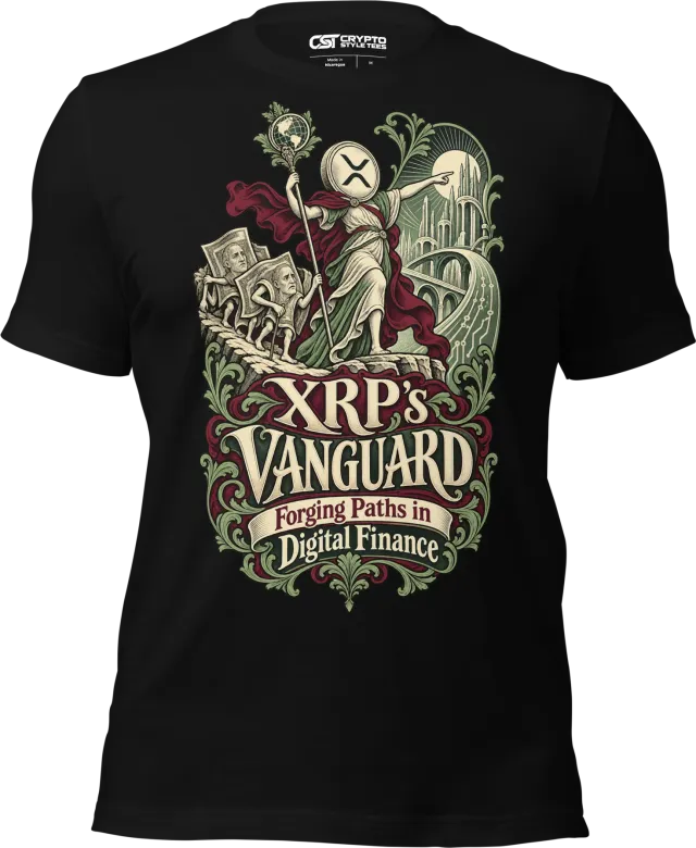 XRP’s Vanguard Forging Paths in Digital Finance T Shirt in Black