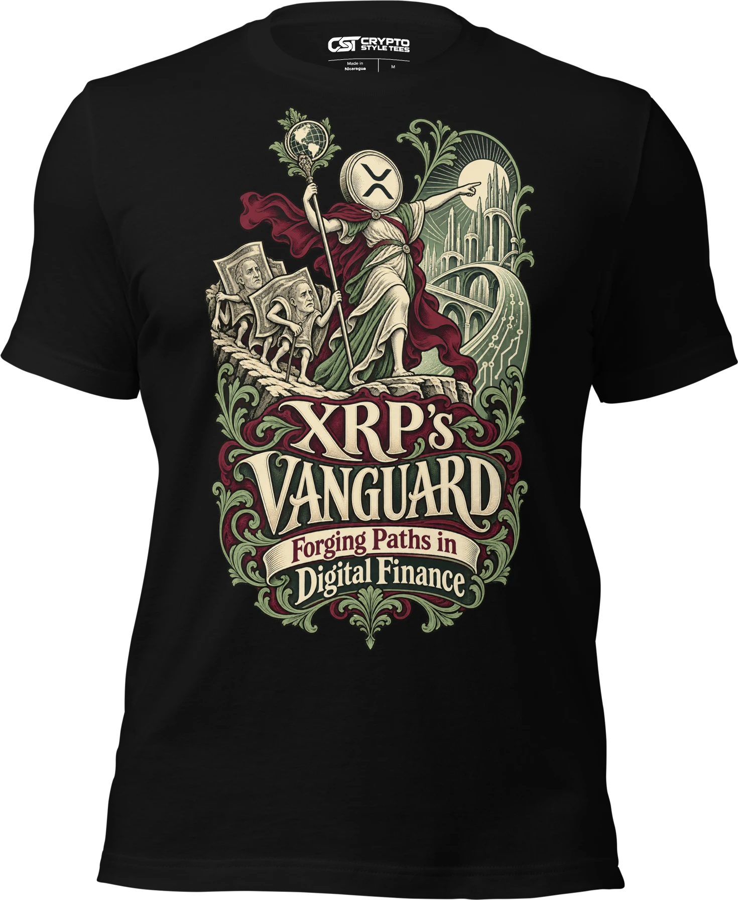 XRP’s Vanguard Forging Paths in Digital Finance T Shirt in Black