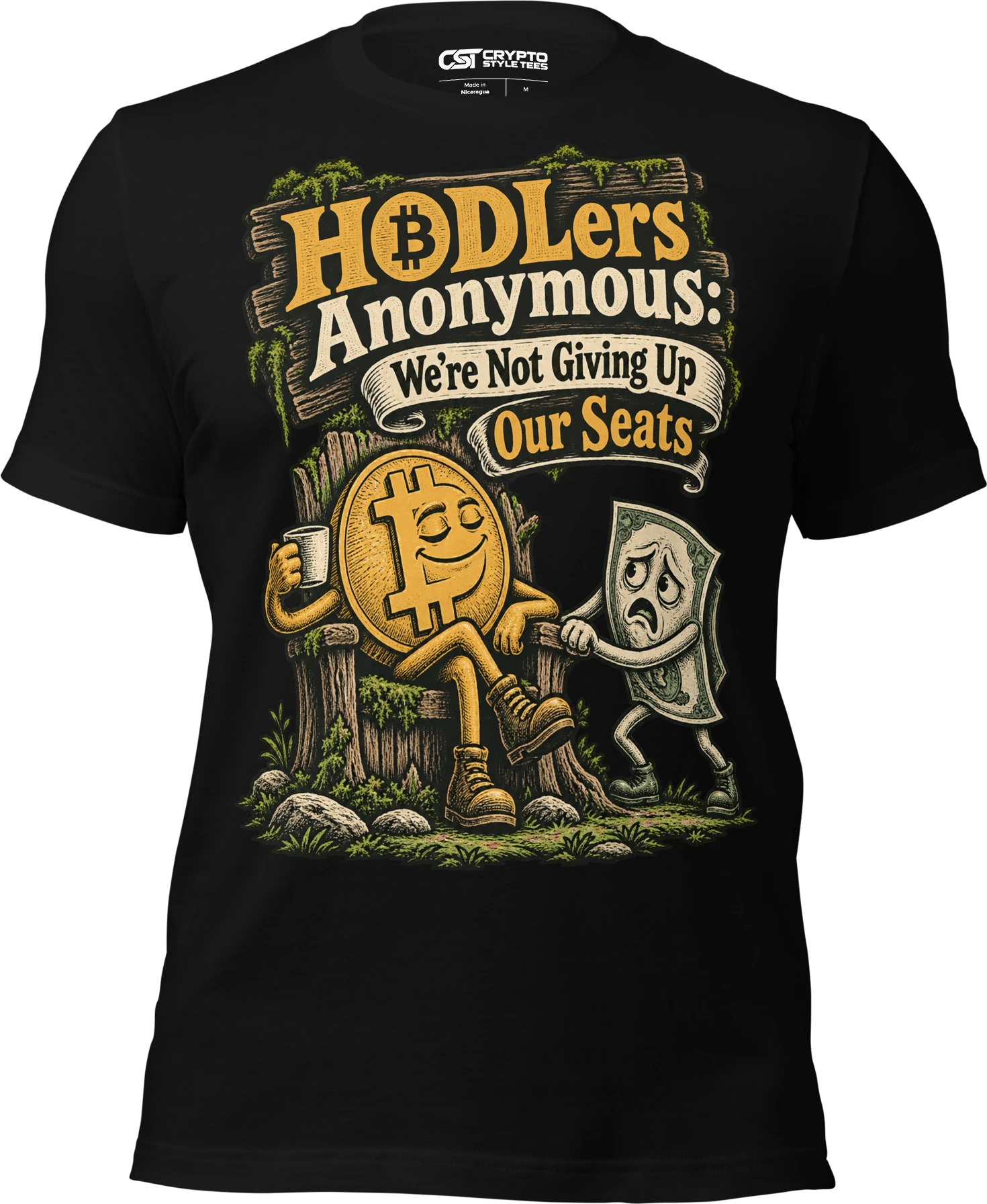 HODLers Anonymous: We’re Not Giving Up Our Seats T Shirt