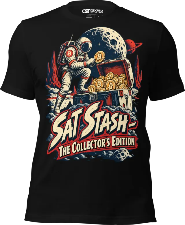 Sat Stash – The Collector’s Edition T Shirt in Black