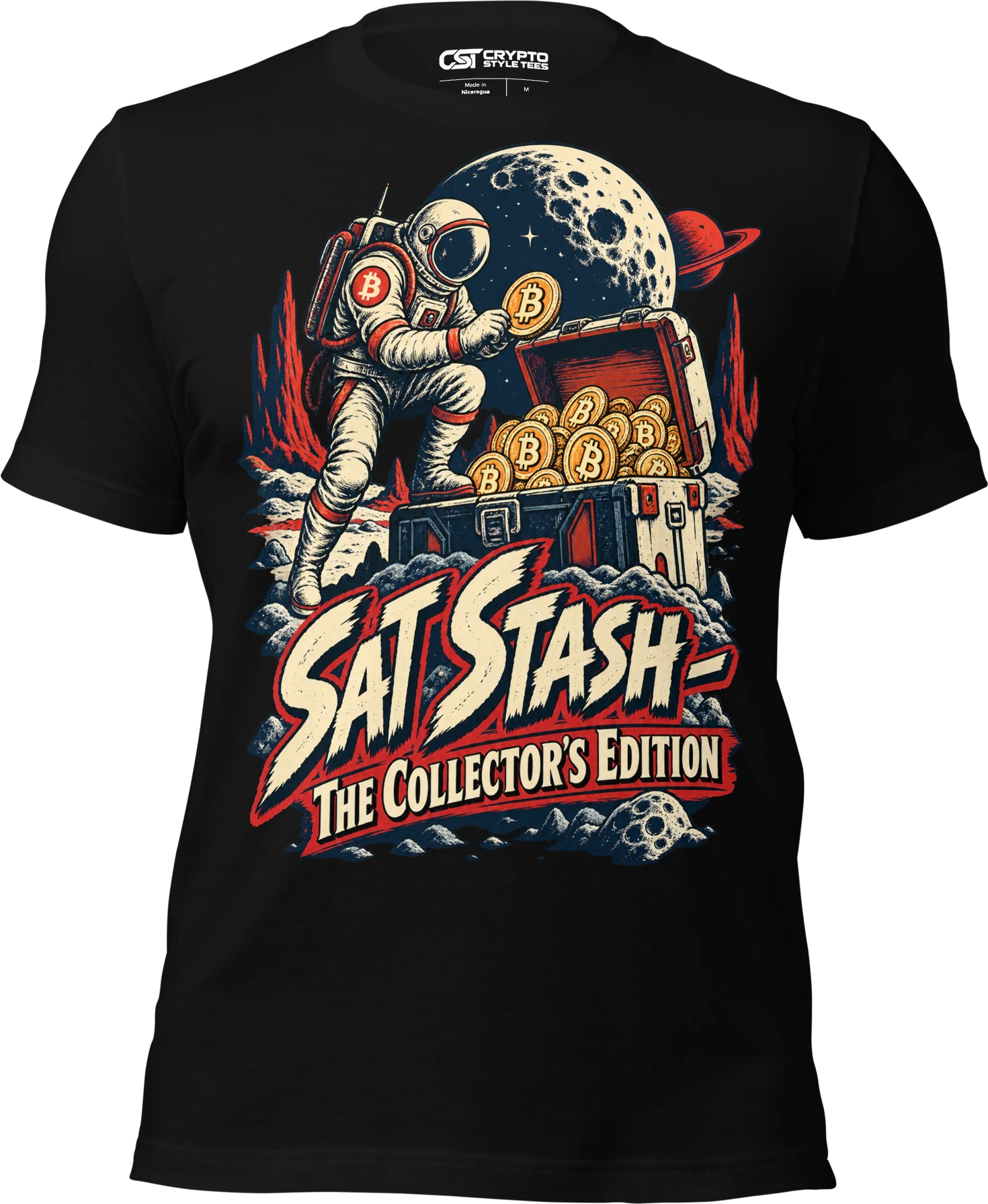 Sat Stash – The Collector’s Edition T Shirt in Black