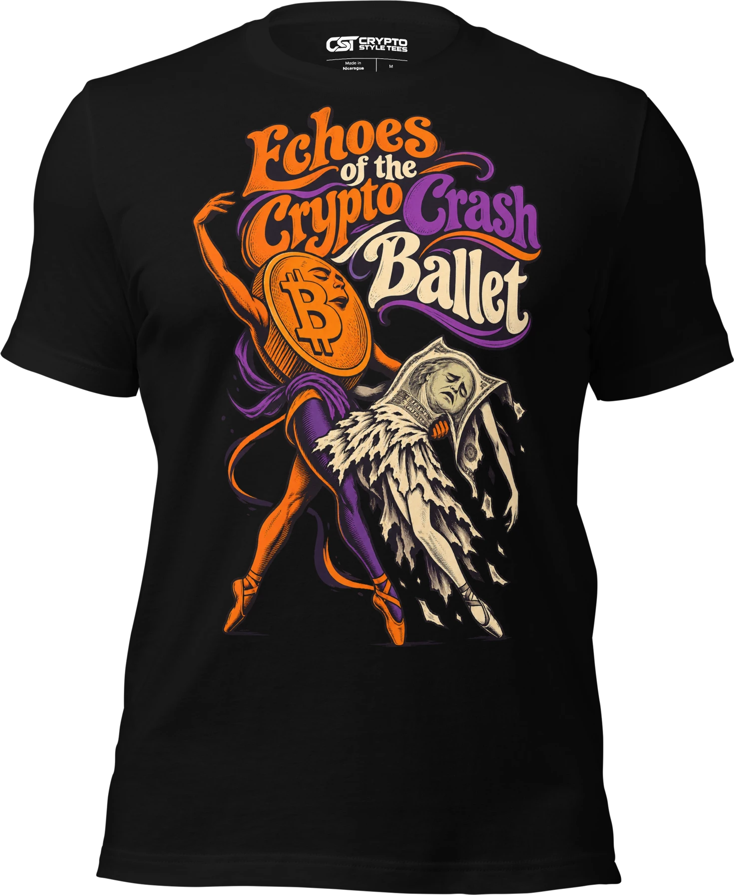 Echoes of the Crypto Crash Ballet T Shirt