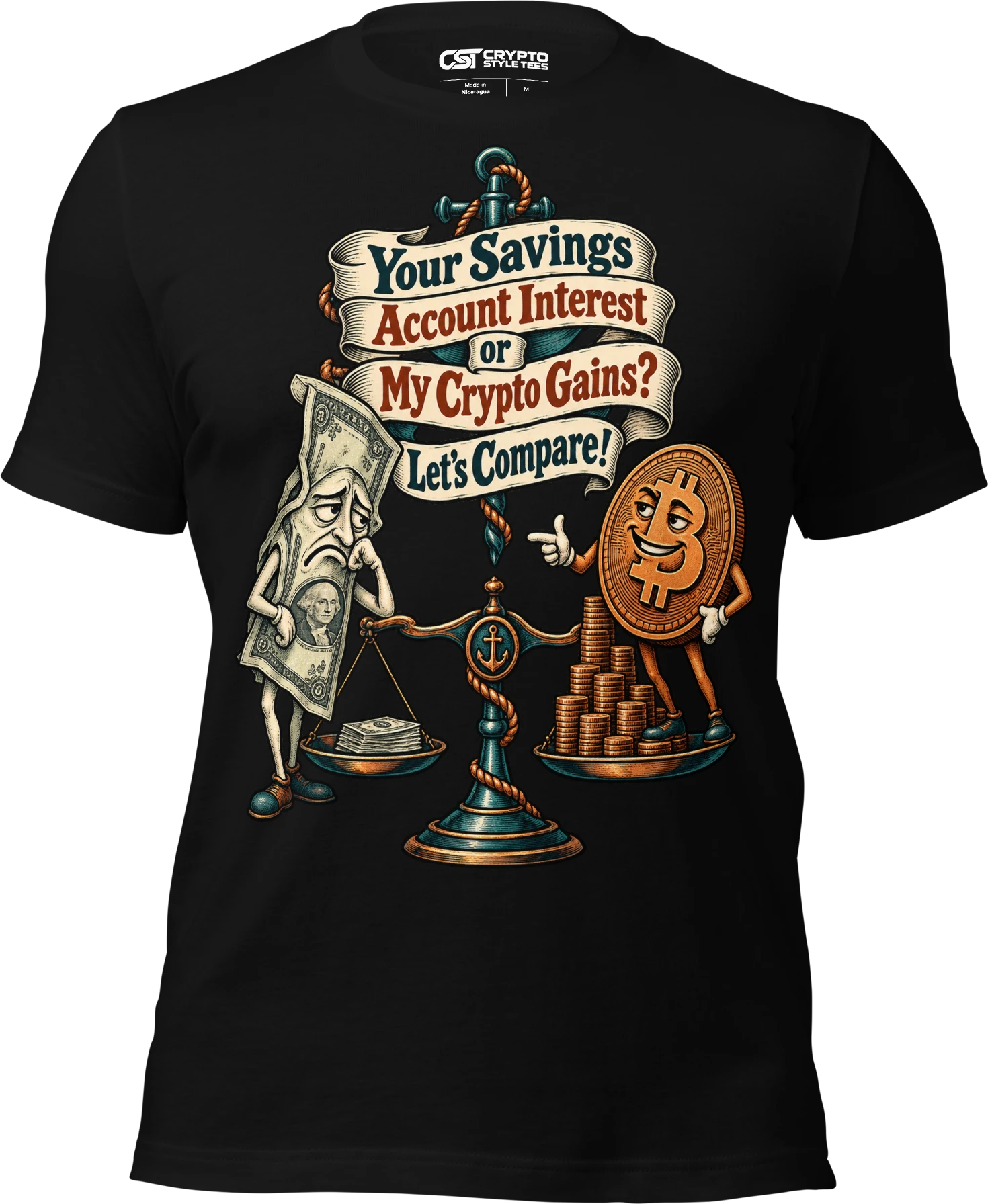 Your Savings Account Interest or My Crypto Gains? Let’s Compare! T Shirt