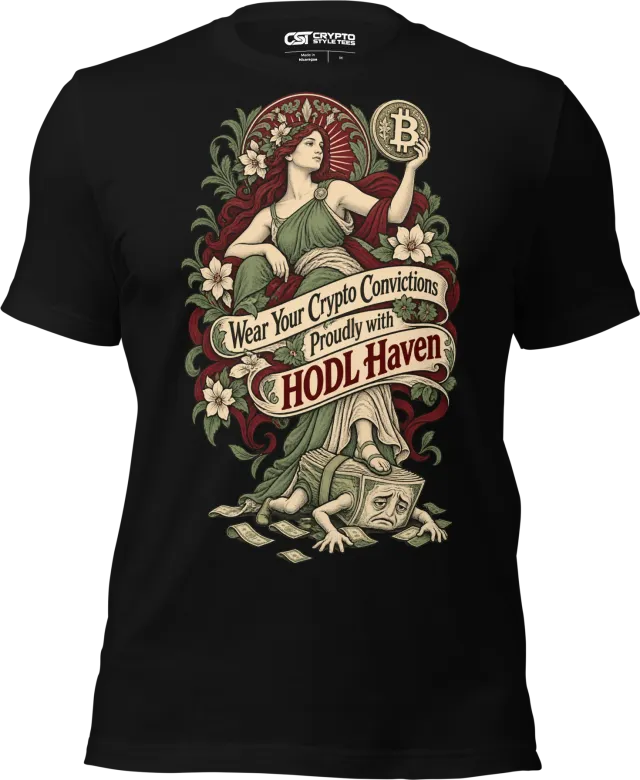 Wear Your Crypto Convictions Proudly with HODL Haven T Shirt in Black