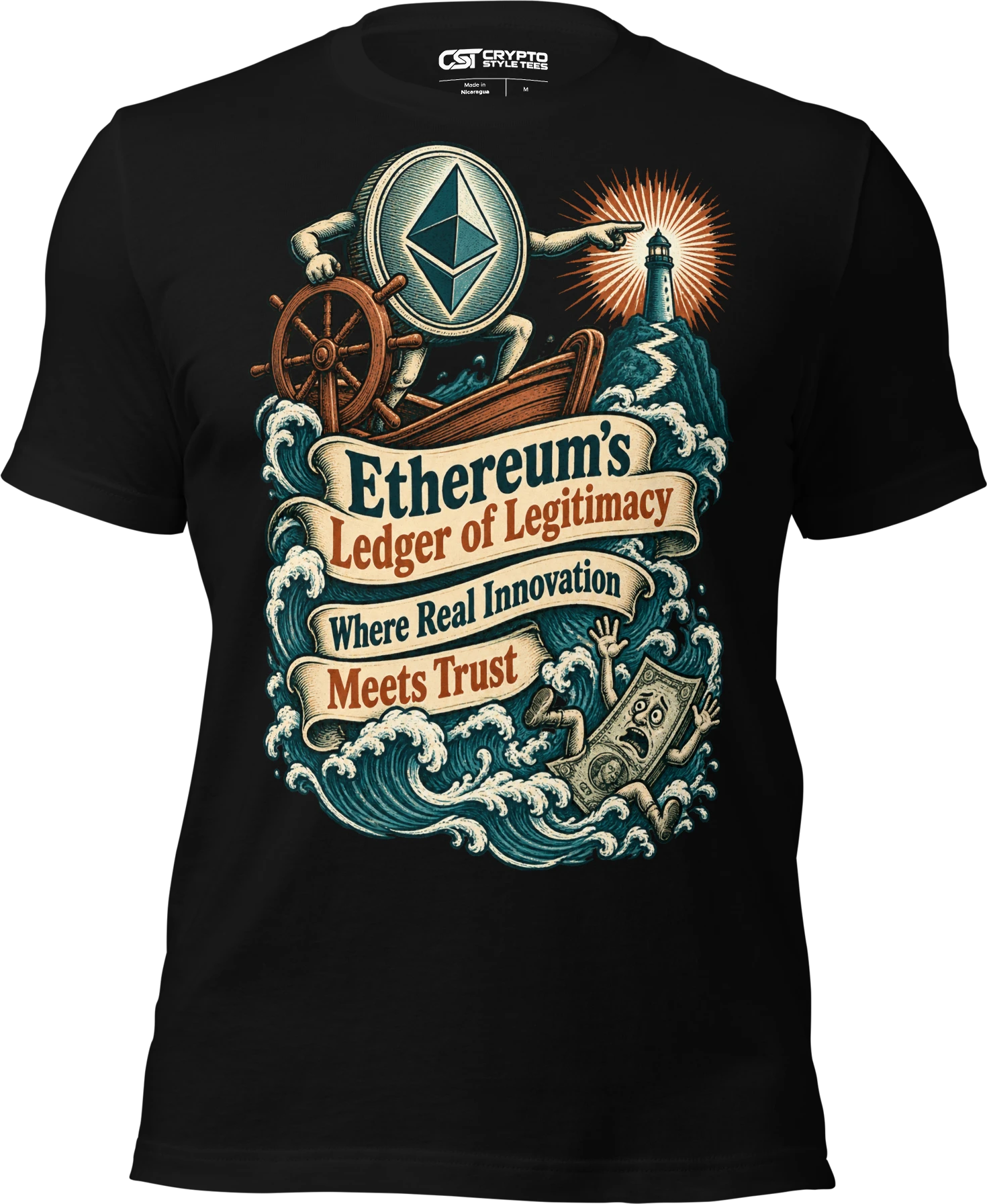 Ethereum’s Ledger of Legitimacy Where Real Innovation Meets Trust T Shirt