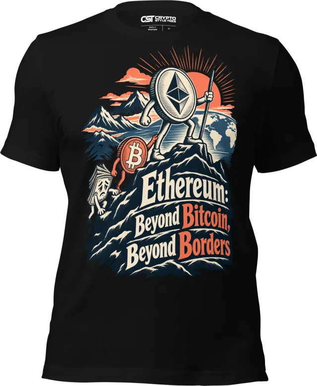 Ethereum: Beyond Bitcoin, Beyond Borders T Shirt in Black
