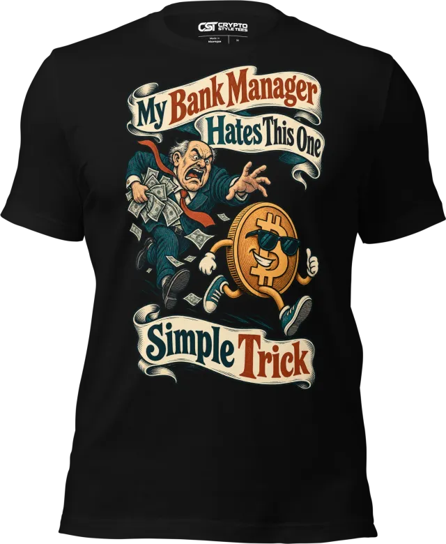 My Bank Manager Hates This One Simple Trick T Shirt in Black