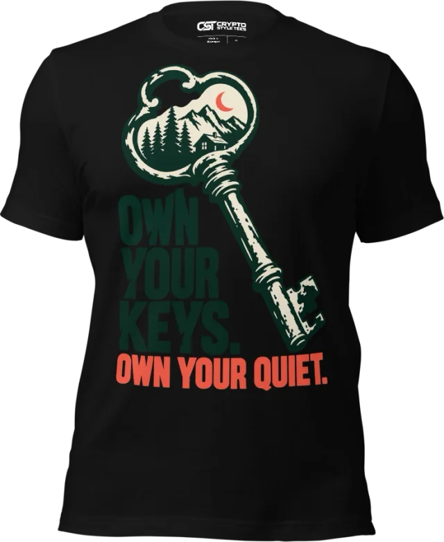 OWN YOUR KEYS. OWN YOUR QUIET. in Black