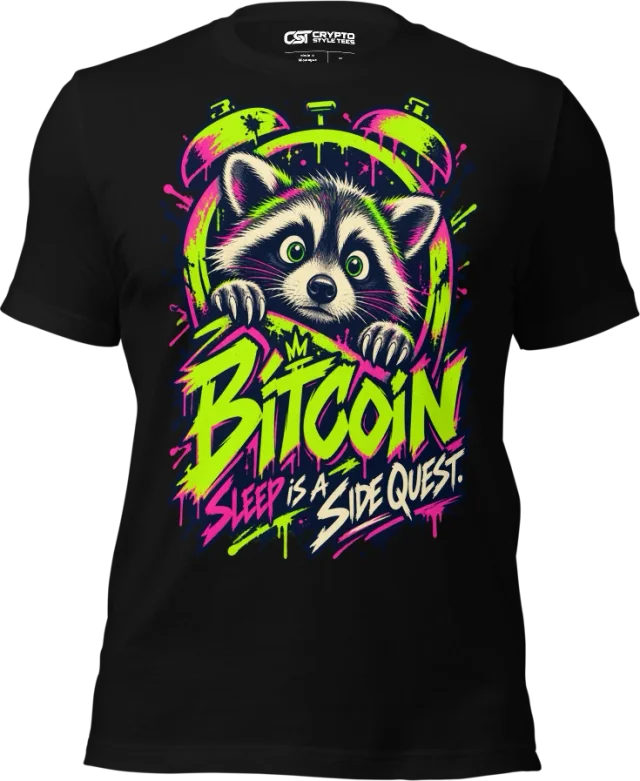 BITCOIN — SLEEP IS A SIDE QUEST in Black