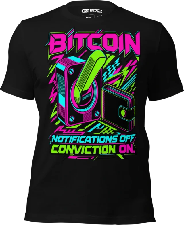 BITCOIN — NOTIFICATIONS OFF CONVICTION ON in Black